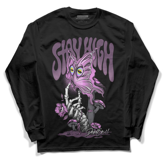 Jordan 2 “Mauve/Off-Noir” DopeSkill Long Sleeve T-Shirt Stay High Graphic Streetwear - Black 