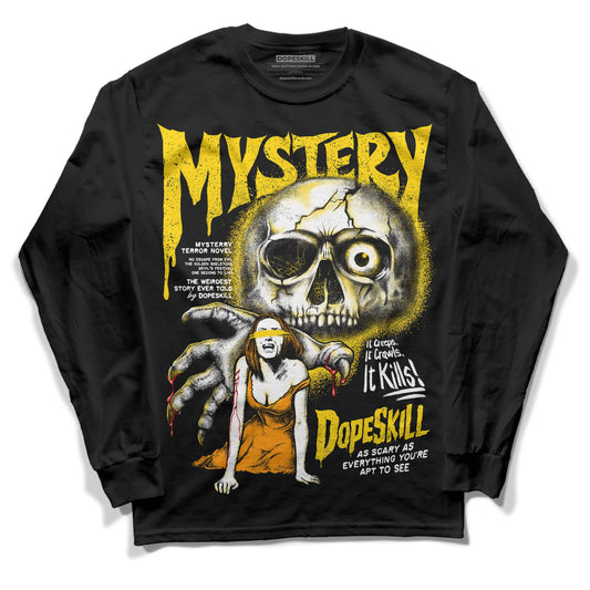 Jordan 6 “Yellow Ochre” DopeSkill Long Sleeve T-Shirt Mystery Ghostly Grasp Graphic Streetwear - Black