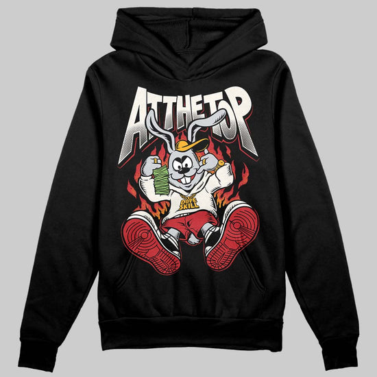 Jordan 4 “Flight Club” DopeSkill Hoodie Sweatshirt At The Top Graphic Streetwear - Black