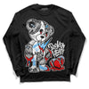 Jordan 6 “Reverse Oreo” DopeSkill Long Sleeve T-Shirt Broken Heart Graphic Streetwear - Black