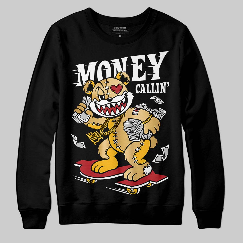 Jordan 12 Retro 'Taxi' 2025 DopeSkill Sweatshirt Money Callin' Graphic Streetwear - Black