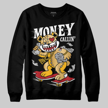 Jordan 12 Retro 'Taxi' 2025 DopeSkill Sweatshirt Money Callin' Graphic Streetwear - Black