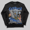 Awake NY x Jordan 5 Retro 'Black Racer Blue' DopeSkill Long Sleeve T-Shirt Get Rich Graphic Streetwear - Black