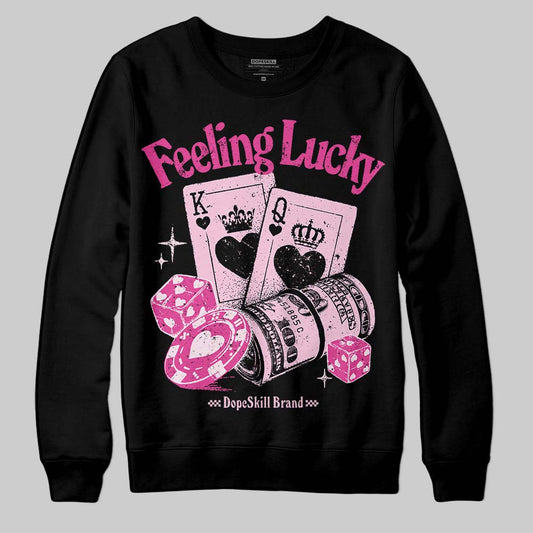 Dunk Low GS 'Triple Pink' DopeSkill Sweatshirt Feeling Lucky Graphic Streetwear - black