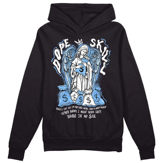 Jordan 9 Powder Blue DopeSkill Hoodie Sweatshirt Angels Graphic Streetwear - Black