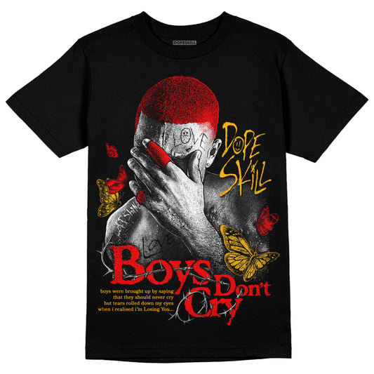 Red Sneakers DopeSkill T-Shirt Boys Don't Cry Graphic Streetwear - Black