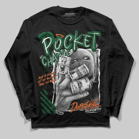 SoleFly x Air Jordan 3 “Fruits Of Our Labor” DopeSkill Long Sleeve T-Shirt Pocket Change Graphic Streetwear - black