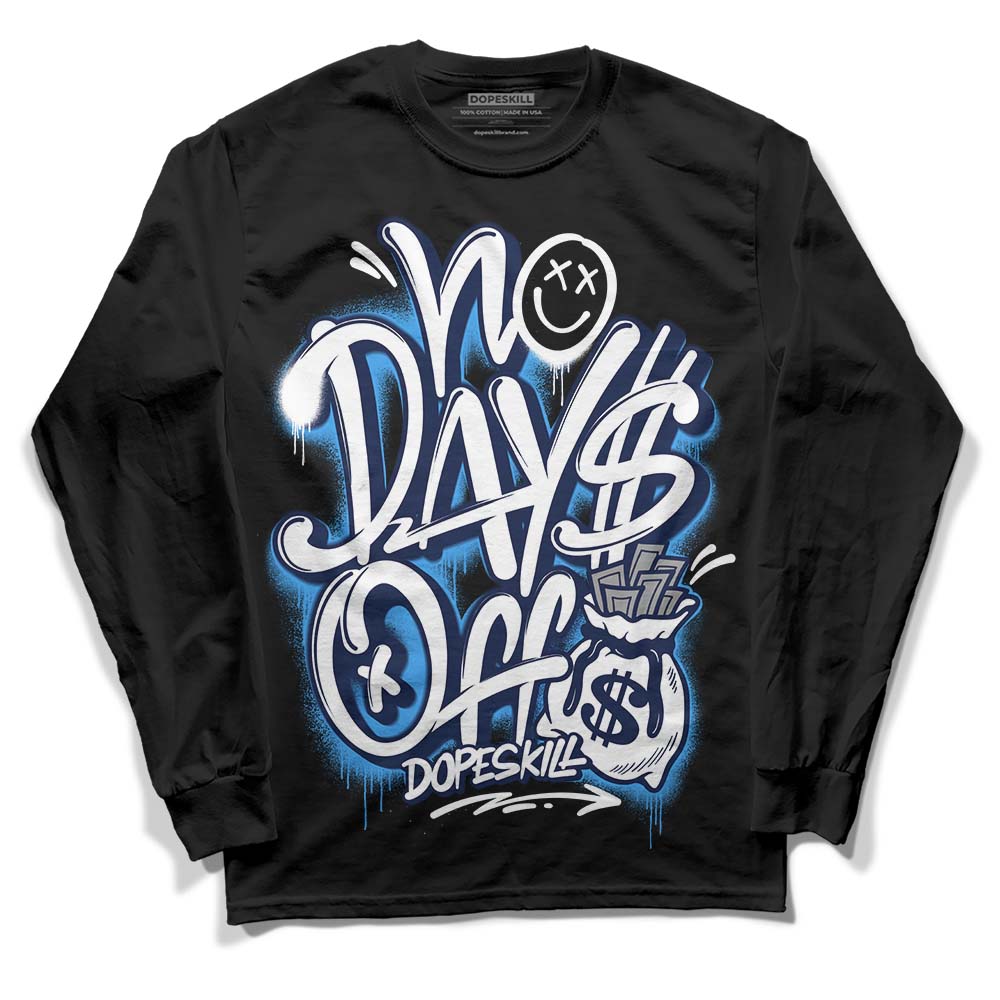 Jordan Spiz’ike Low “White/Obsidian” DopeSkill Long Sleeve T-Shirt No Days Off Graphic Streetwear - Black