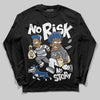 Jordan 9 Retro 'Flint Grey' 2026 DopeSkill Long Sleeve T-Shirt No Risk No Story Graphic Streetwear - Black