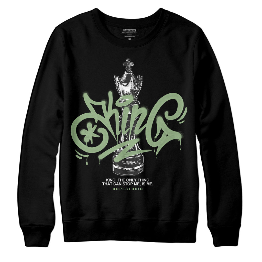 Jordan 4 Retro “Seafoam” DopeSkill Sweatshirt King Chess Graphic Streetwear - Black 