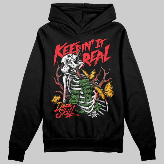 Red Sneakers DopeSkill Hoodie Sweatshirt Keepin' It Real Graphic Streetwear - black