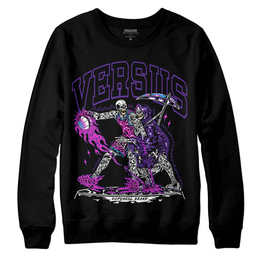 PURPLE Sneakers DopeSkill Sweatshirt VERSUS Graphic Streetwear - Black