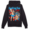 Jordan 2 Low "University Blue" DopeSkill Hoodie Sweatshirt Looking For Love Graphic Streetwear - Black