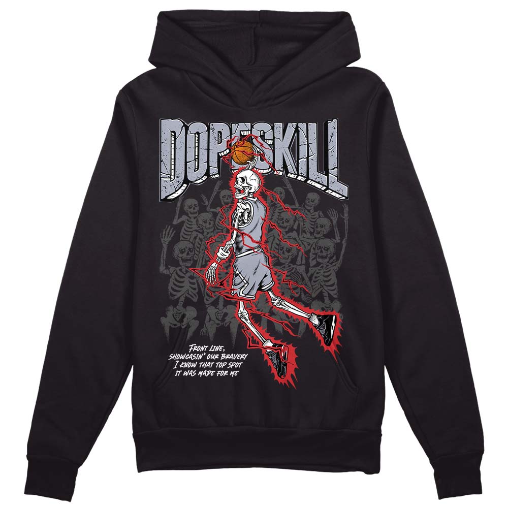 Jordan 4 “Bred Reimagined” DopeSkill Hoodie Sweatshirt Thunder Dunk Graphic Streetwear - Black