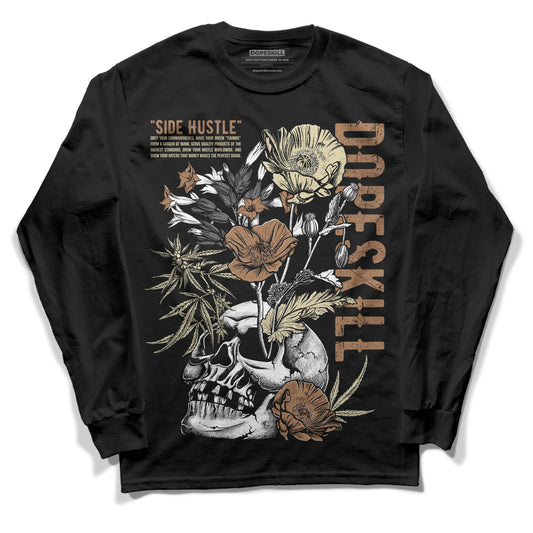 Jordan 6 WMNS Gore-Tex Brown Kelp DopeSkill Long Sleeve T-Shirt Side Hustle Graphic Streetwear - Black