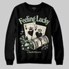 Jordan 4 WMNS “Seafoam” (2025) DopeSkill Sweatshirt Feeling Lucky Graphic Streetwear - Black