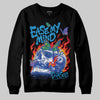 Royal Blue Sneakers DopeSkill Sweatshirt Ease My Mind Graphic Streetwear - black