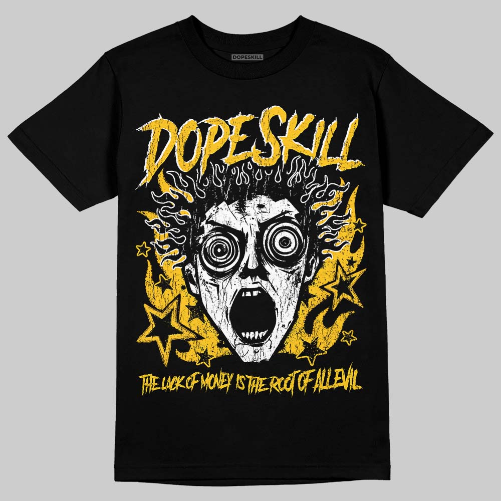 Yellow Sneakers DopeSkill T-Shirt Root of Evil Graphic Streetwear - black