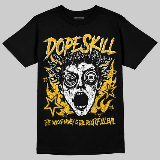 Yellow Sneakers DopeSkill T-Shirt Root of Evil Graphic Streetwear - black