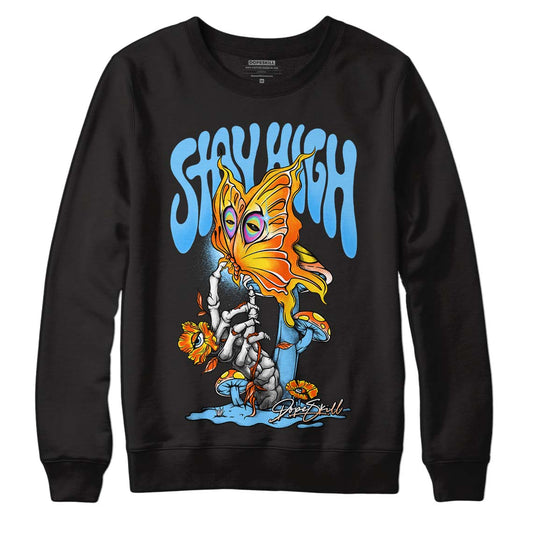 Dunk Low Futura University Blue DopeSkill Sweatshirt Stay High Graphic Streetwear - Black