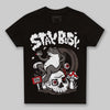 Jordan 4 Retro Cave Stone DopeSkill Toddler Kids T-shirt Stay Busy Graphic Streetwear - Black