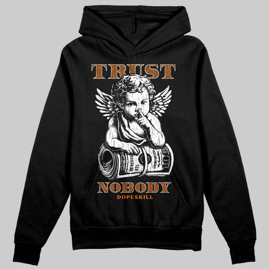 Orange Sneakers DopeSkill Hoodie Trust Nobody Graphic Streetwear - black