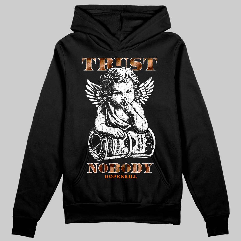 Orange Sneakers DopeSkill Hoodie Trust Nobody Graphic Streetwear - black