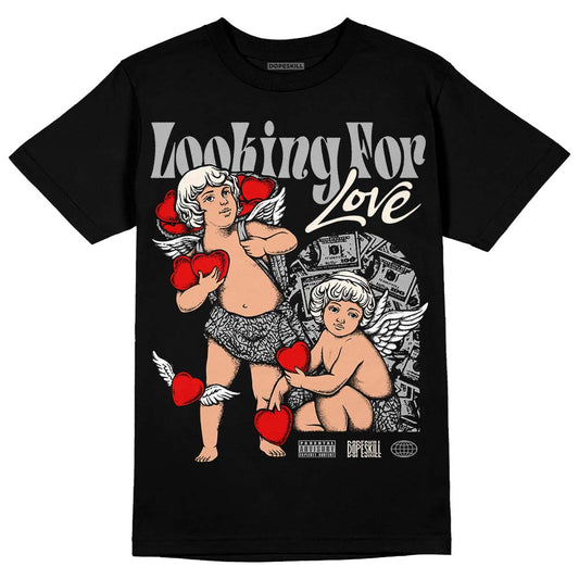 Jordan 3 “Off Noir” DopeSkill T-Shirt Looking For Love Graphic Streetwear - Black