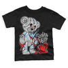 Dunk Low ‘Pure Platinum’ DopeSkill Toddler Kids T-shirt Broken Heart Graphic Streetwear - Black