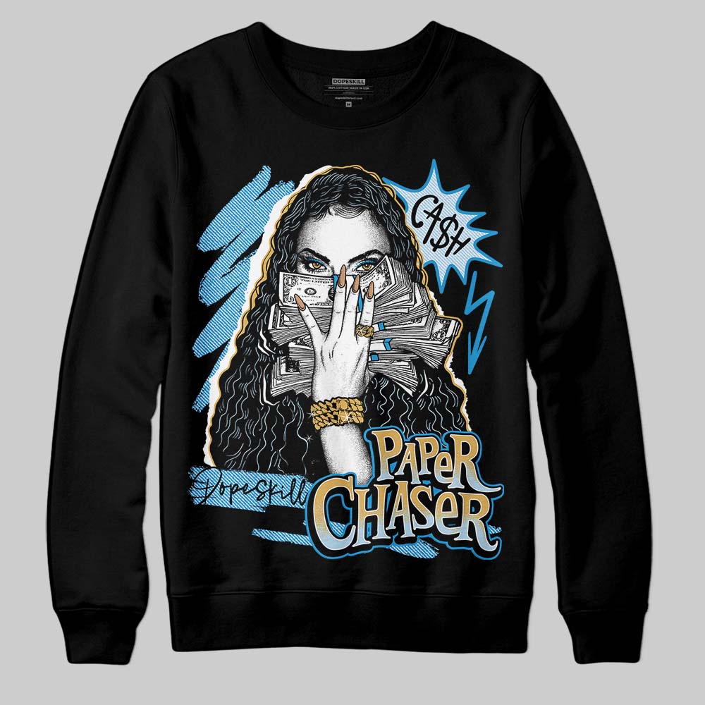 Jordan 4 Denim “Worn Blue” DopeSkill Sweatshirt NPC Graphic Streetwear - Black