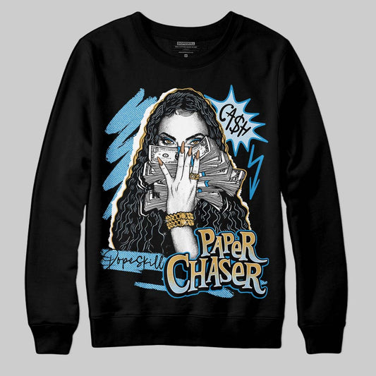 Jordan 4 Denim “Worn Blue” DopeSkill Sweatshirt NPC Graphic Streetwear - Black