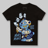 University Blue Sneakers DopeSkill Toddler Kids T-shirt Make Money Graphic Streetwear - black