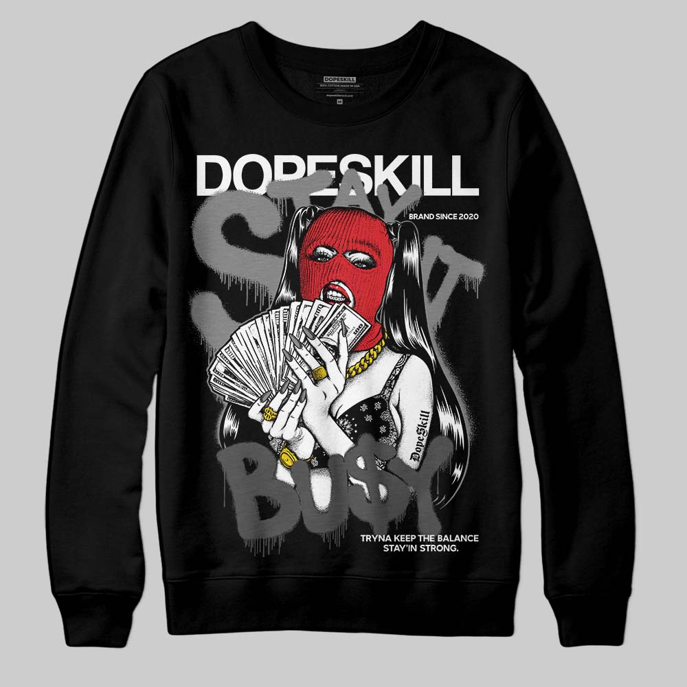 Jordan 10 Retro Shadow (2025) DopeSkill Sweatshirt Stay It Busy Graphic Streetwear - Black