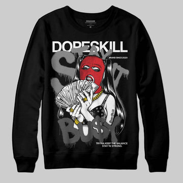 Jordan 10 Retro Shadow (2025) DopeSkill Sweatshirt Stay It Busy Graphic Streetwear - Black