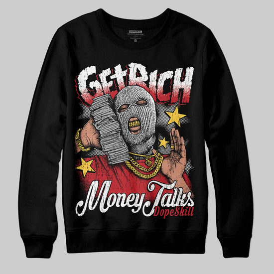 Jordan 1 Low OG "Chicago" DopeSkill Sweatshirt Get Rich Graphic Streetwear - Black