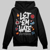 Jordan 4 “Black Cat” (2025) DopeSkill Hoodie Sweatshirt Let 'em Hate Graphic Streetwear - Black