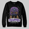 PURPLE Sneakers DopeSkill Sweatshirt New Trapped Graphic Streetwear - Black