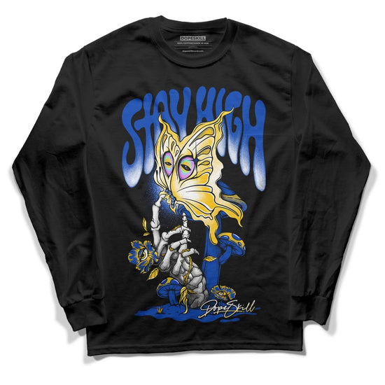 Jordan 14 “Laney” DopeSkill Long Sleeve T-Shirt Stay High Graphic Streetwear - Black