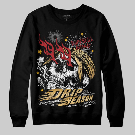 Jordan 12 Retro 'Taxi' 2025 DopeSkill Sweatshirt Drip Season Graphic Streetwear - Black
