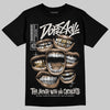 Jordan 3 Retro Pure Money DopeSkill T-Shirt The Mouth With No Droughts Graphic Streetwear - Black