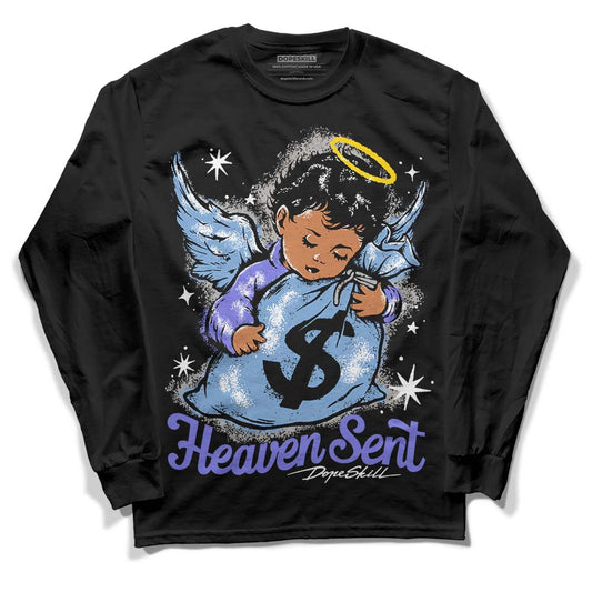 University Blue Collection DopeSkill Long Sleeve T-Shirt Heaven Sent Graphic