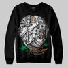 Green Sneakers DopeSkill Sweatshirt Money Longer Graphic Streetwear - Black
