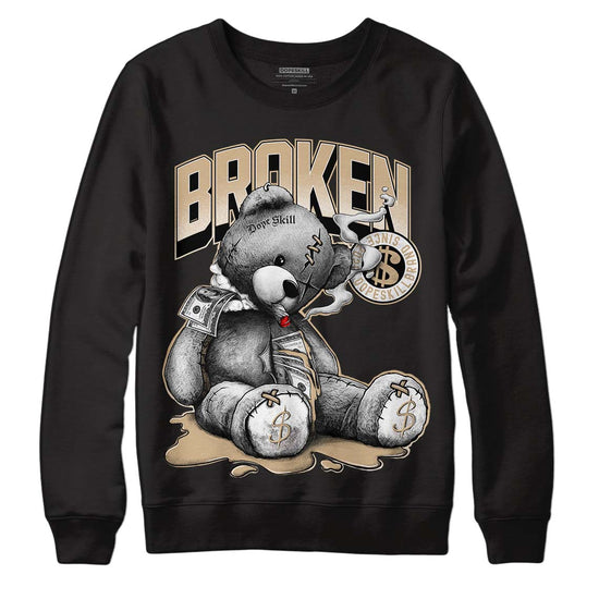 TAN Sneakers DopeSkill Sweatshirt Sick Bear Graphic Streetwear - Black