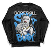 Jordan Spiz’ike Low “White/Obsidian” DopeSkill Long Sleeve T-Shirt Stay It Busy Graphic Streetwear - black