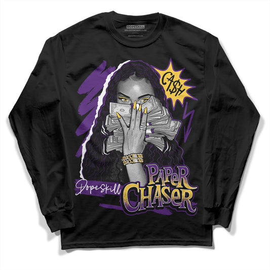 Jordan 12 “Field Purple” DopeSkill Long Sleeve T-Shirt NPC Graphic Streetwear - Black 