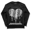 Jordan 3 “Off Noir” DopeSkill Long Sleeve T-Shirt Juneteenth Heart Graphic Streetwear - Black