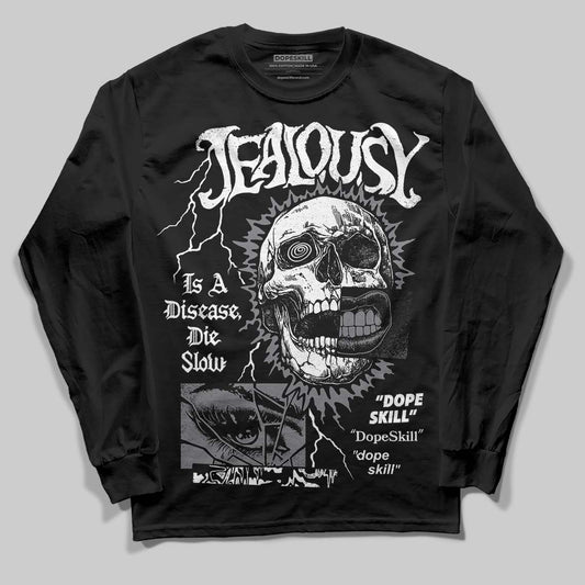 Jordan 9 Retro 'Flint Grey' 2026 DopeSkill Long Sleeve T-Shirt Jealousy Graphic Streetwear - Black
