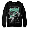 Jordan 3 "Green Glow" DopeSkill Sweatshirt Nevermind Graphic Streetwear - Black