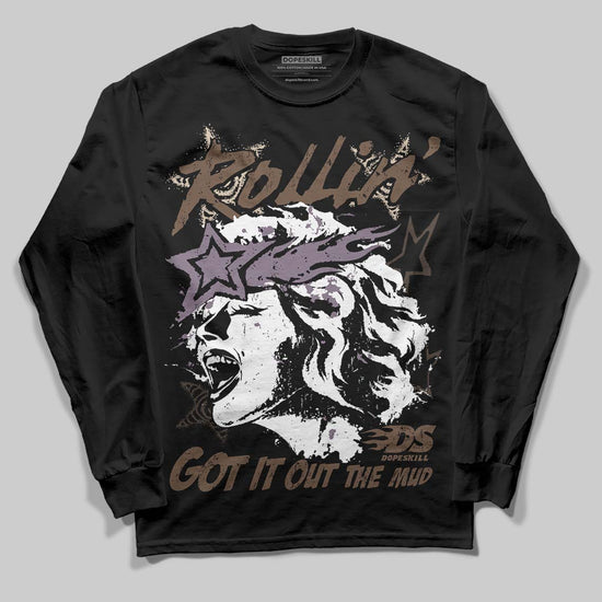 A Ma Maniére x Air Jordan 4 “Dark Mocha” DopeSkill Long Sleeve T-shirt Got It Out The Mud Graphic Streetwear - black