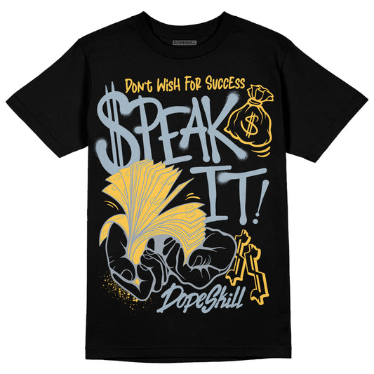 Jordan 13 “Blue Grey” DopeSkill T-Shirt Speak It Graphic Streetwear - Black